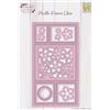 Nellie's Choice Fiori-16 Fustelle Multi Cornice da 8,5 x 15 cm-per Creare Biglietti, Natale, Scrapbooking, Fai da Te, DIY, Rosa, Taglia Unica