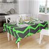 Bonamaison, Antimuffa, Antimacchia, Asciugatura rapida, Impermeabile, Lavabile in lavatrice, 100% Poliestere, Tovaglia Moderno, Neon Green Fume, 140 x 160 Cm - Progettato e Prodotto in