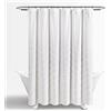 Lush Decor - Tenda da doccia in ciniglia, 183 x 183 cm, colore: Bianco