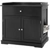 SOARS Mobile Lettiera per Gatti con 2 Ante e Cassetto, Armadio per Gatto in Legno con Ingresso Laterale, Grotta Rifugio Multiuso per Soggiorno, Camera da Letto e Ingresso, 76 x 53 x 74 cm (Nero)