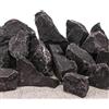 AquaOne Pietre nere per acquario, pietre naturali, misura M, 1 pezzo, 0,5 - 1,0 kg per pietra, roccia acquascaping, colore nero, decorazione terrario nanobacino paesaggio