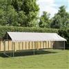 Azzrora Gabbia Cane, Box per Cani da Esterno, Box Cane Esterno, Gabbia per Cani da Esterno con Tetto 400x200x150 cm