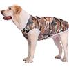 Blue Dream Island Pigiama estivo per animali domestici, tuta traspirante per cani, anti-pelo, tutina per protezione solare, adatta per cani di taglia grande e media, taglia 28/2XL (verde mimetico)
