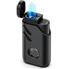 Maxfire Jetflamme, accendino tempesta, 3 fiamme a getto di fiamma con perforatore, antivento, accendino butano, regalo per uomini (senza gas