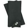 Linen & Cotton Tovaglioli di Stoffa Colorati Hygge Set di 4 - 100% Lino, Nero (32 x 32 cm) Tovaglioli da Tavola Neri per Cucina Tavolo da Pranzo Tovaglioli Natalizi per Feste Ristorante Tessuto