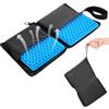 Hejo Cuscino Sedia Ufficio in Gel a Nido D'ape,Morbido Cuscino per Sedia da Ufficio,Pieghevole Cuscino Sedile Auto,Cuscino Ergonomico Sedia Ufficio,Cuscino Sciatica per Viaggi,Gradinate,Campeggio