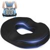 SinLaw Ciambella Cuscino Sedia, Cuscino ergonomico per il coccige, Cuscino Antidecubito,Favorisce la circolazione sanguigna (Black New Upgrade)