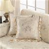 TOPLUXE Federe Cuscino Divano 45x45 Copricuscino Jacquard 1 Pezzo per Cucina Sedia Soggiorno Camera da Letto (Beige)