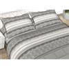 L'Emporio Casa Set Lenzuola Flanella Letto Matrimoniale 100% Caldo Cotone sopra 240x290 + sotto Angoli 160 a180x195 a 200 + 2 Federe 50x80 (Smoke)