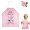 DIKARIYA Grembiule da Cucina Nonna, Idea Regalo Festa dei Nonni, Rosa, Juta, 70x60cm