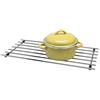 CKB LTD® Sottopentola rettangolare in metallo cromato, ottima superficie in metallo per proteggere il piano di lavoro, per appoggiare pentole calde e padelle, 40 x 24 cm