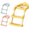 Generic Sedile di addestramento vasino con sgabello a gradino, scala del bagno di allenamento - Sedile di allenamento banale anti-slip per bambini,Scala del gabinetto dei cartoni animati con sgabelli, riforni