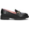 BIANCOANTICO Mocassino donna nero in pelle