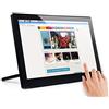 IBest 13.3inch HDMI LCD (H) (with case) 1920x1080 Capacitive Touch Screen HD Monitor IPS Display with Toughened Glass Cover Support Raspberry Pi/BB Black PC Systems Windows 10/8.1/8/7