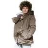 Amarsupiel | Giacca Premaman e Porta Bebè Multifunzionale 5 in 1 | Cappotto Porta Bebè Donna con Cappuccio e Cerniera | Certificato OEKOTEX | Prodotto in UE