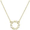 Sofia Milani - Collana da Donna in Argento 925 - Placcata in Oro con Pietra Zircone - Ciondolo a Cerchio - N0649