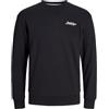 JACK & JONES Sweat Crew Neck Jjbeau-Felpa Girocollo, Iceberg Green, S Uomo