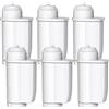 Mutital 6 Filtri Acqua per Macchine Caffè Siemens e Bosch | Compatibili con Siemens EQ3, EQ6, EQ9, EQ500 e S700. Ricambio per Bosch TCZ7003 e Brita Intenza 57549.