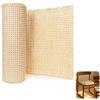 MxyVrix Rotolo di Fettuccia in Rattan Naturale 1 * 0.4m, Ideale per Mobili, Cestini e Artigianato, Materiale in Rattan Naturale, Rotolo di tessitura di rattan, Resistente e Versatile