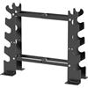 RELIFE REBUILD YOUR LIFE Rettangolo Manubri Rack Dumbbell Rack Manubri Supporto Peso Rastrelliera Pesi Porta pesi Palestra Casa (Nero)
