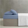 Catherine Lansfield Easy Iron - Lenzuolo con angoli, in percalle, per letto matrimoniale, extra profondo, colore: Blu