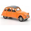 OPO 10 - Auto in Miniatura Compatibile con Citroën 2CV Scala 1:64 3 Pollici 7,5 cm Norev - Mandarin Orange 191027