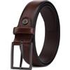 Fenix Fashion FENIX LOS ANGELES Cintura Uomo Pelle Vegana, Taglie 80-110 cm, Fibbia Senza Nichel 30 mm, Cinture Ideale per Abiti, Jeans, Lavoro Casual e D'affari, Vari Colori