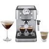 De'Longhi Linea Classic EM450.M Macchina da Caffè Manuale con lancia vapore My LatteArt, non contiene filtro E.S.E., Manometro, Filtro Doppia Parete, 15bar, Tazze Fino 13cm, Acciaio