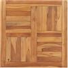 Tidyard Piano in legno massello di ricambio per tavolo da pranzo, tavolo da pranzo, in legno massiccio, teak, 70 x 70 x 2,5 cm