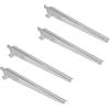TOT ELECTRIC Kit fai da te arredo per negozio modulare componibile parete attrezzata montante con barra appenderia appendiabiti per cremagliera ganci per blister reggi mensola (4 Reggimensola 30cm)