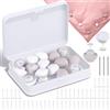 NOCHME Clip Ferma Piumino e Copripiumino 16 Pezzi con 48 Perni in Plastica,Senza ago Supporto per Trapunta Trapuntata Fissaggio A Clip per Coperte Spesse, Lenzuola, Tenda