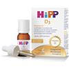 HiPP- HiPP D3, Vitamina D3, Integratore Alimentare, Bambini, in Gocce, Flacone 5 ml, con Pratica Pipetta Contagocce, Senza Glutine