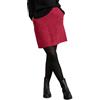 Street One A361592 Gonna Bouclé a Scacchi, Rosso Infernal, 40W Donna