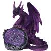 Nemesis Now Statuetta Guardian of the Geode, resina, viola, 11,5 cm