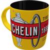 Nostalgic-Art Tazza da caffè, 330 ml, Michelin - Tyres Bibendum Yellow - Idee regalo per amanti di motore, tazza in ceramica, design vintage