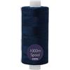 Korbond Filo da cucito - 1000 m di filo rivestito in poliestere blu navy - cucito, cucitura e trapuntatura