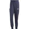 adidas AEROREADY Essentials Tapered Cuff Woven 3-Stripes Pants, Pantaloni Sportivi Uomo, Legend Ink/White, XL