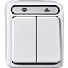 Schneider Electric Merten, Interruttore per tende a rullo, unipolare, Aquastar, Bianco, MEG3755-8019