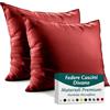 Flowen Federe Cuscini Divano 50x50 Set da 2 Copricuscini in Microfibra Fodere Lavabili e Resistenti 50 x 50 cm Tessuto 100% Poliestere Traspirante Anallergico Antiacaro Ideali per Arredo Casa