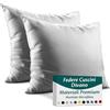 Flowen Federe Cuscini Divano 40x40 Set da 2 Copricuscini in Microfibra Fodere Lavabili e Resistenti 40 x 40 cm Tessuto 100% Poliestere Traspirante Anallergico Antiacaro Ideali per Arredo Casa