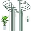 OFFCUP Pali di Supporto per Piante, 6 Pezzi Pali di Supporto per Piante ad Anello, 30 × 60cm Paletto per Piante da Giardino in Metallo, per Piante da Giardino Bordo per Pomodoro,Peonie, Vite, Fiori