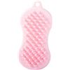 HUKITECH Spugna - Spazzola per il lavaggio - Testa - Corpo - Massaggio - Silicone - Straccio - Qualità premium - Colore Rosa