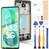 ARSSLY Schermo per Samsung Galaxy A52 5G A526B LCD Display Touch Digitizer Parti di Ricambio di Riparazione con Strumenti(Nero con Cornice,Non per A52 4G A525F e A52s)