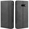 HualuBro Cover per LG G8X ThinQ, LG V50S ThinQ Cover, Flip Cover a Libro in Retro PU Pelle Magnetica Antiurto Case Portafoglio Custodia per LG G8X ThinQ/LG V50S ThinQ Cover (Nero)