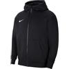 Nike CW6891 - Felpa Con Cappuccio E Zip, Unisex - Bambini, Nero/Bianco, L
