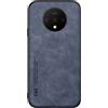 Kepuch Silklike Cover per Oneplus 7T - Custodia Case Piastra Metallica Incorporata per Oneplus 7T - Blu