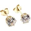 Arranview Jewellery Orecchini a bottoncino in oro giallo 9 carati con zirconia cubica e oro giallo, colore: White, cod. AV-CZ09-GE