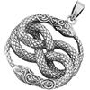 Kiss of Leather 330 - Ciondolo a forma di serpente, in argento Sterling 925