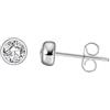 HeyMeili Orecchini Ipoallergenici a Bottone in Argento 925 con Zirconia Cubica per Donne Ragazze, 2/3/4/5/6/7/8mm