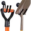 Pmsanzay Confezione da 2 ganci magnetici resistenti per garage, ganci magnetici con rivestimento in gomma, per attrezzi da giardino, tubi, officine, attrezzi da piscina, per interni ed esterni (nero)